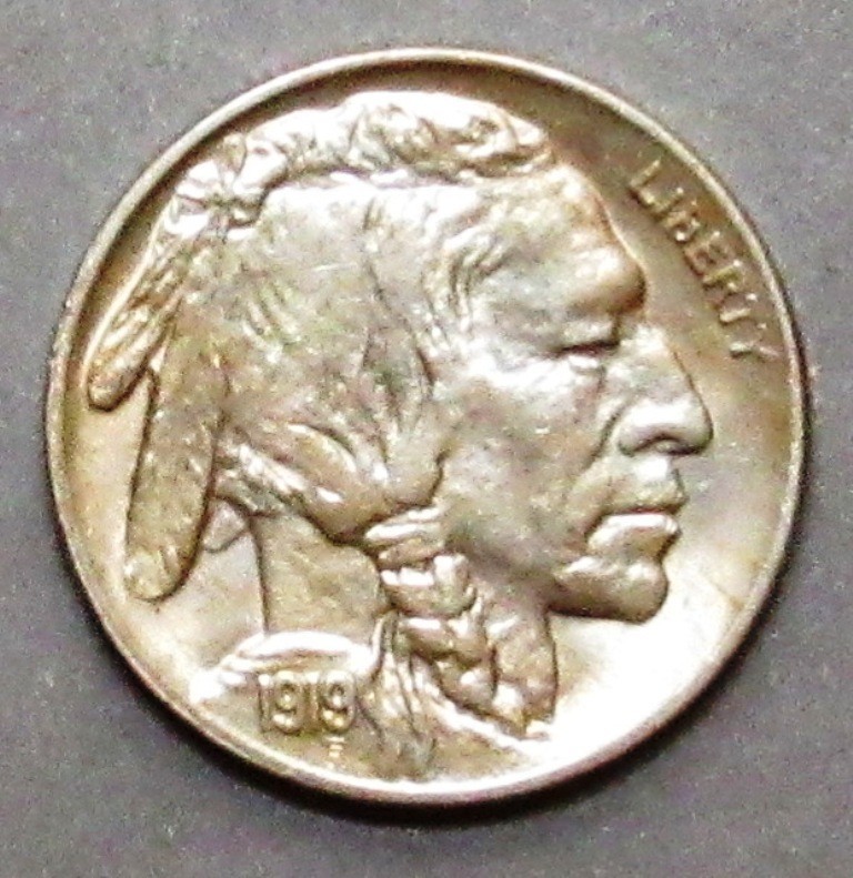 1919 Buffalo Nickel Attractive Choice Uncirculated.