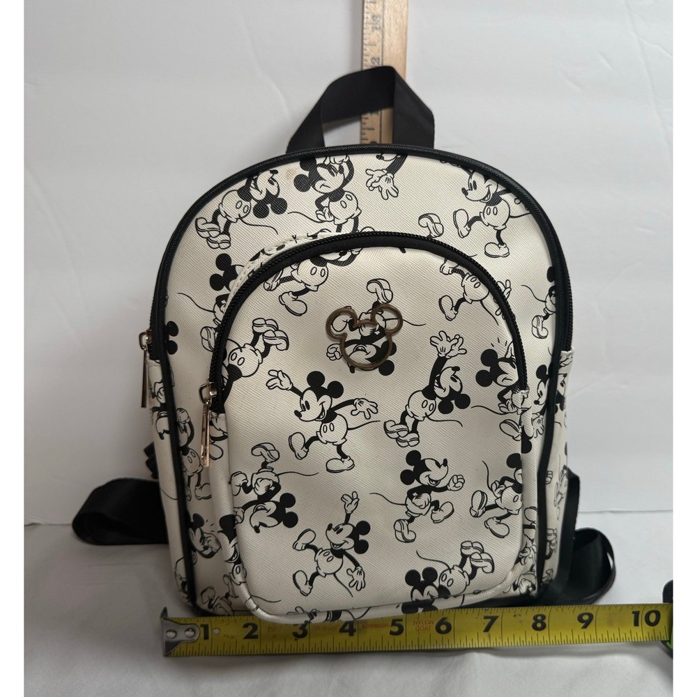 Bioworld Disney Mickey Mouse Mini Backpack Black White