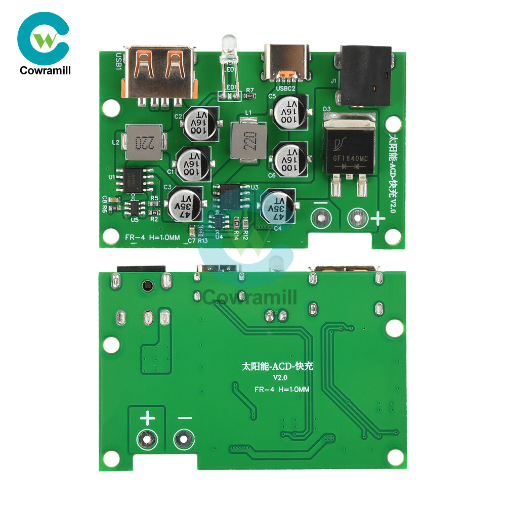 Solar Controller Solar Panel Voltage Regulator QC PD Fast Charging Solar Charger