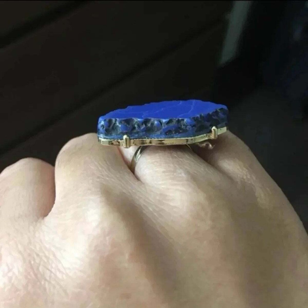 Hive & Honey Dark Blue Stone Ring