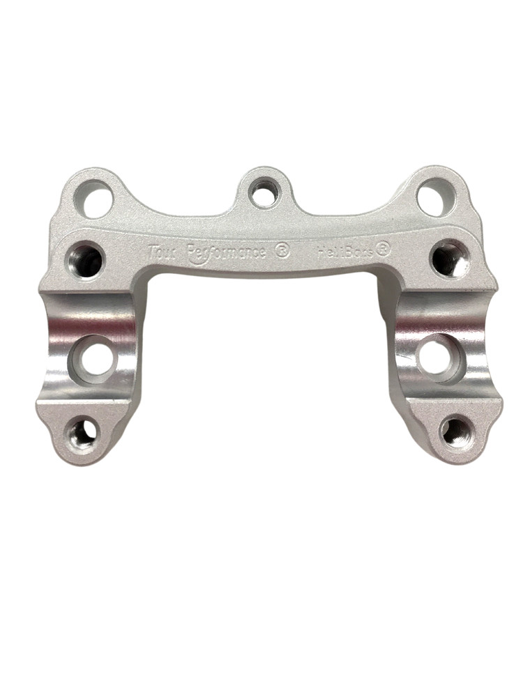 Helibars Handlebar Riser Silver Tri Risers