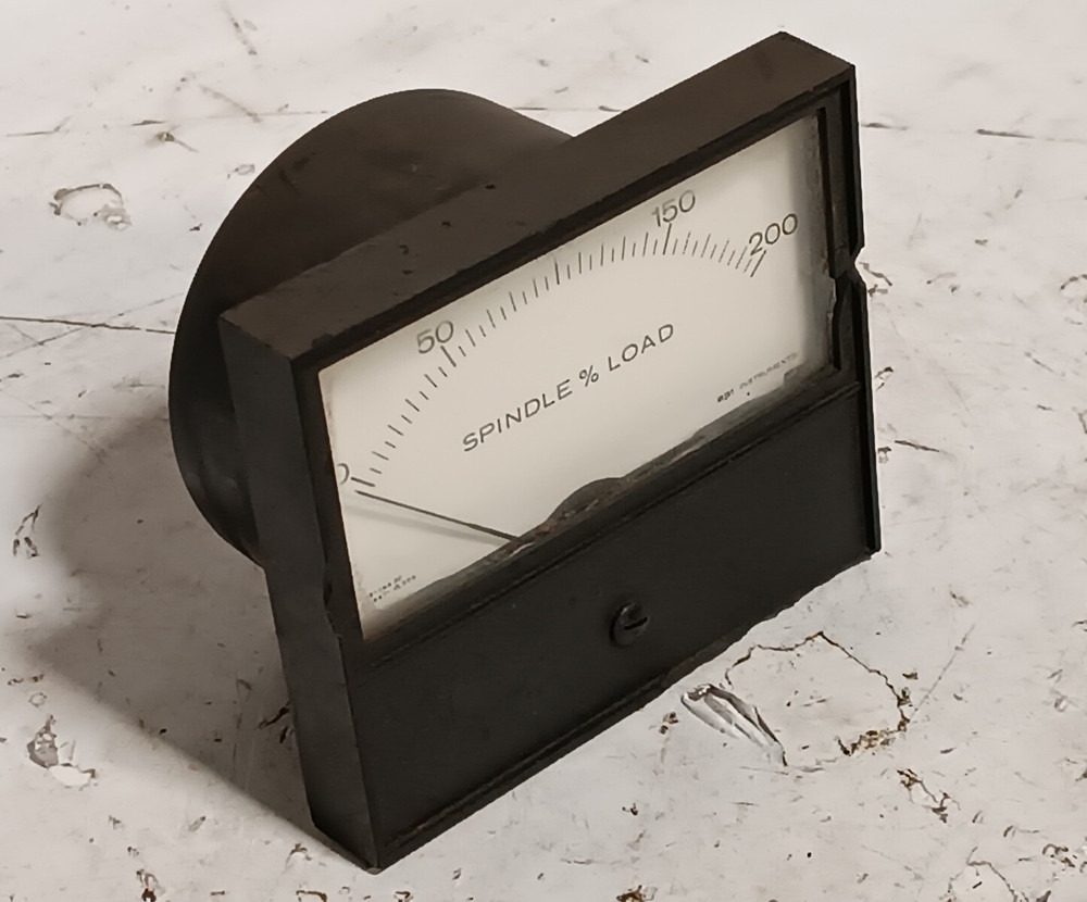 API Instruments  447-13 606 Spindle % Load Panel Meter 0-200 Range