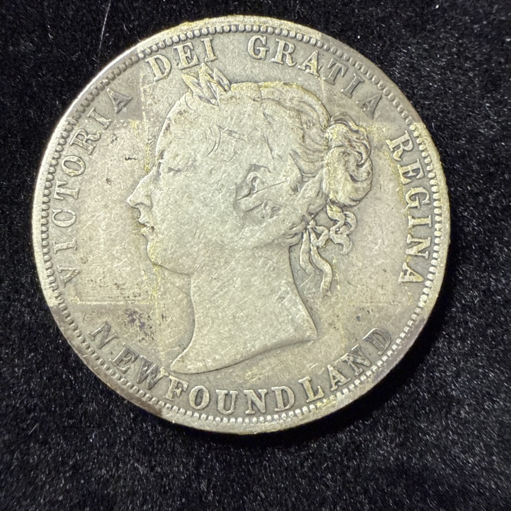 1885 Newfoundland Twenty Cent Silver Coin 20C  A5