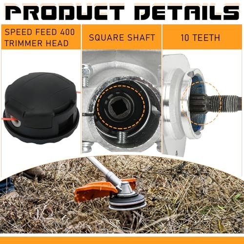 Replacement Gearbox Assembly for String Trimmer Brushcutter, Fits Echo SRM Model
