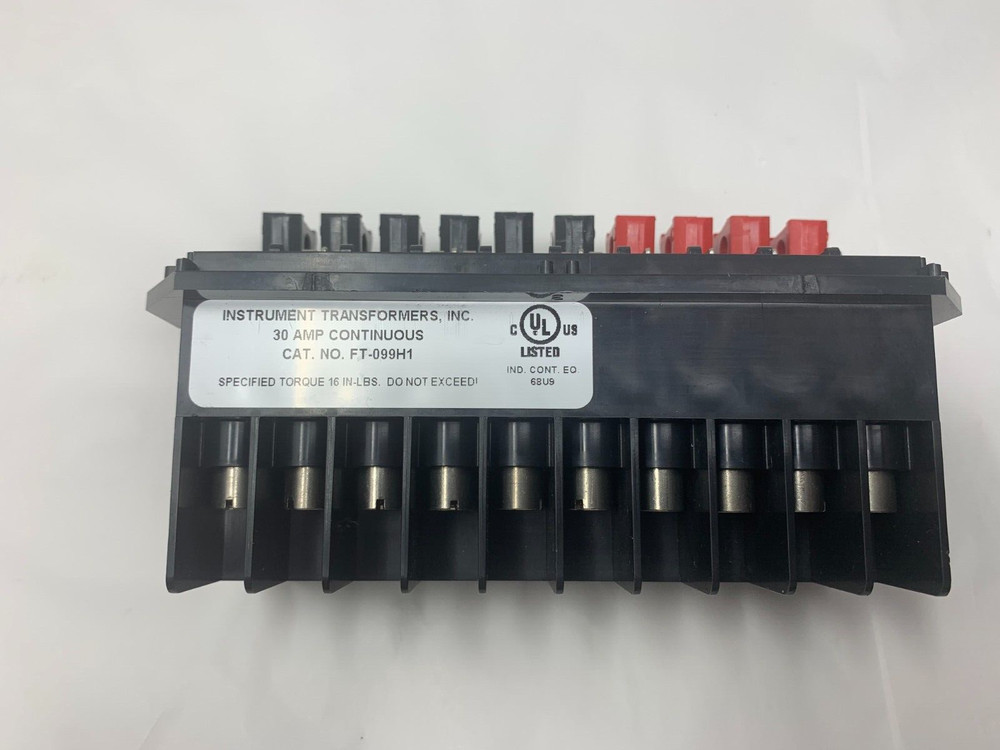 Instrument Transformers FT-099H1 30A Continuous 10-Pole FT Test Switch