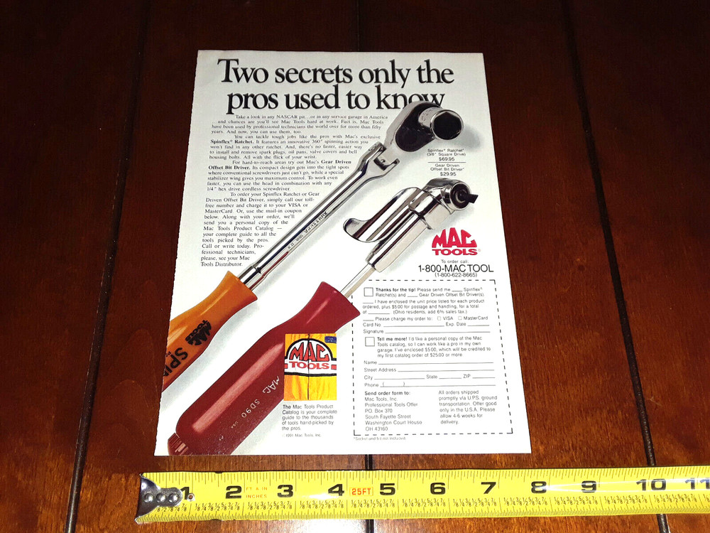 MAC TOOLS ORIGINAL 1991 AD