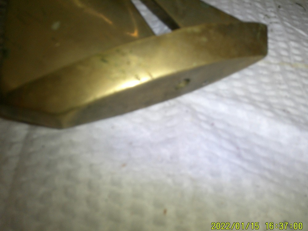 SOLID BRASS VINTAGE SAILBOAT BOAT FIGURE