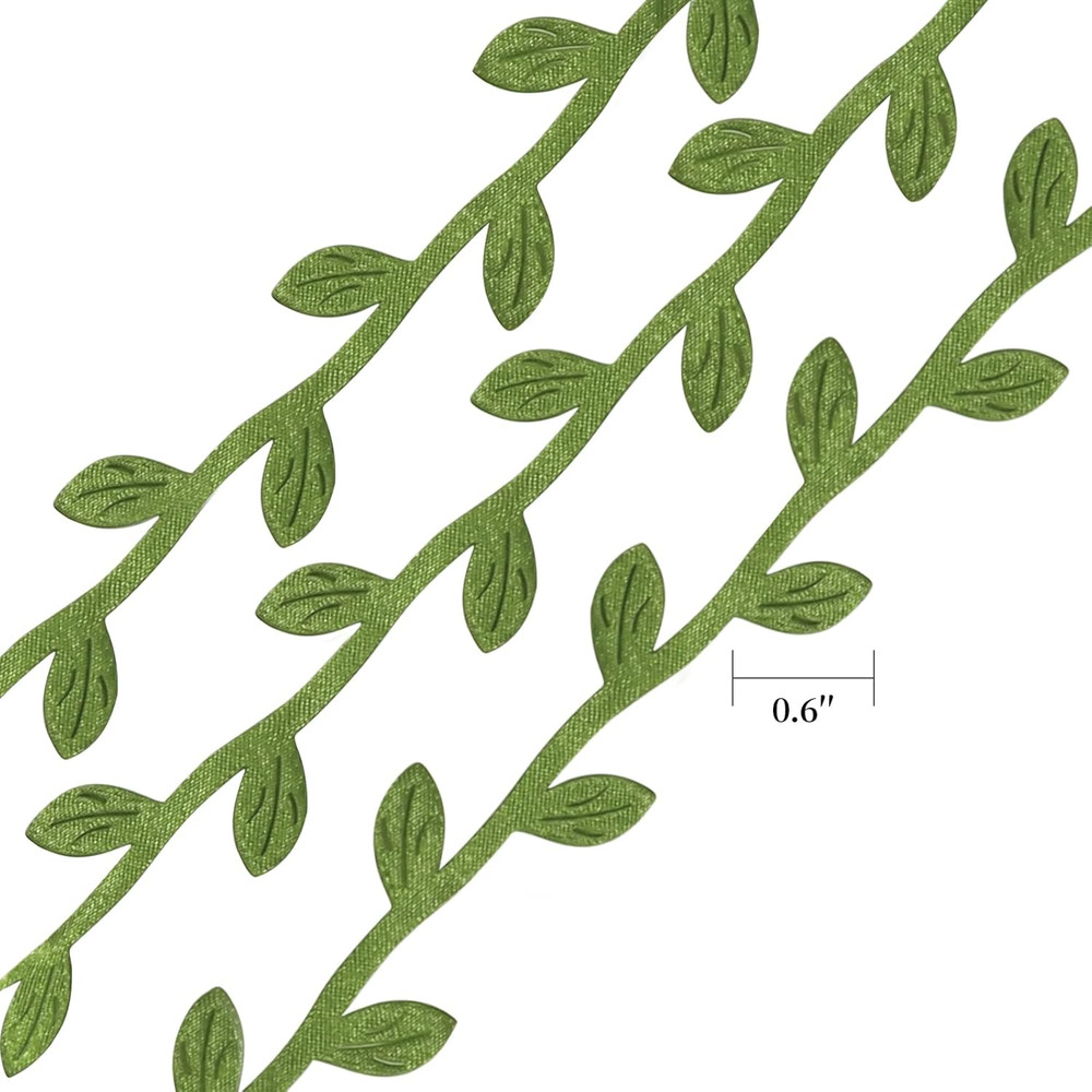 269Ft Leaf Ribbon, Baby Shower Decorations Artificial Vines Leaf String Trim ...