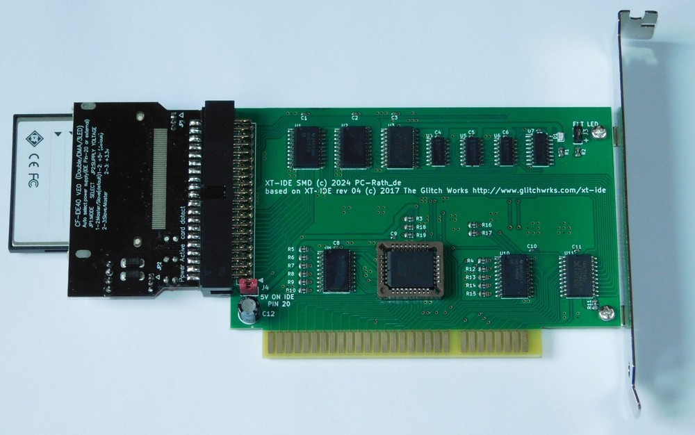 XT IDE Controller Board Boot BIOS XTIDE HDD Hard Drive Controller DOS 3.3 5.0