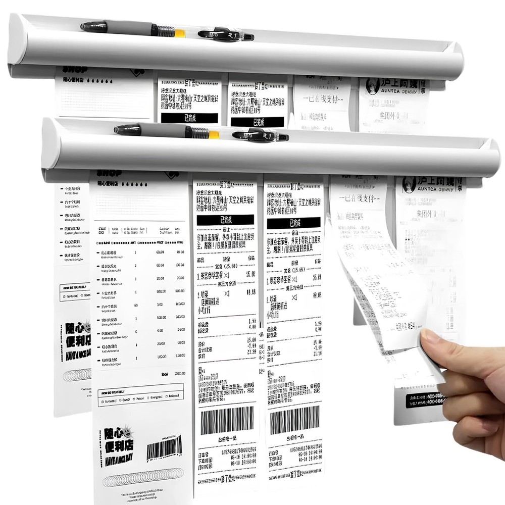 2 Pack Ticket Holders Receipt Holder for 2Pack - 60CM - Sliver, Silver