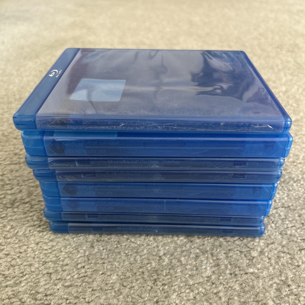 Lot of 8 Empty Replacement 3 Discs OEM Blu-ray DVD CD Cases