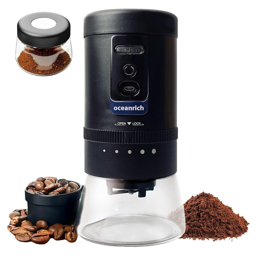 -G1R Automatic Coffee Grinder, Rechargeable Compact Portable Grinding Mill, R...