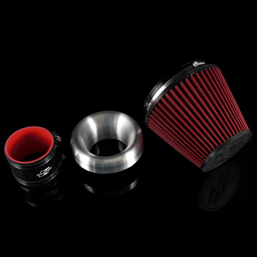 K-TUNED VELOCITY STACK & AIR FILTER COMBO WITH SILICONE COUPLER 3.5" KTD-VST-C35