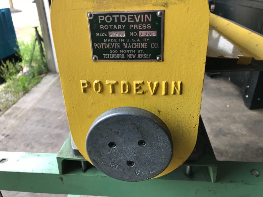 Potdevin Rotary Press 24” Rotary Press 110 volt