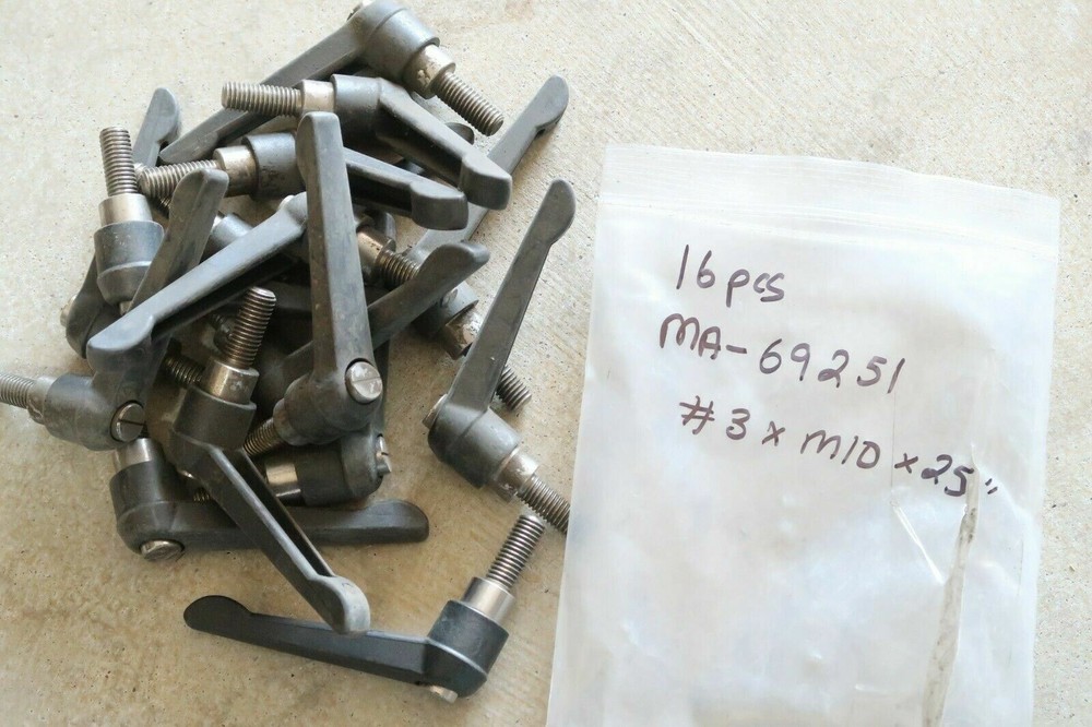 2 pcs MONROE ENGINEERING MA-69251 #3 x M10 mm Stud SS Insert Adjustable Handles