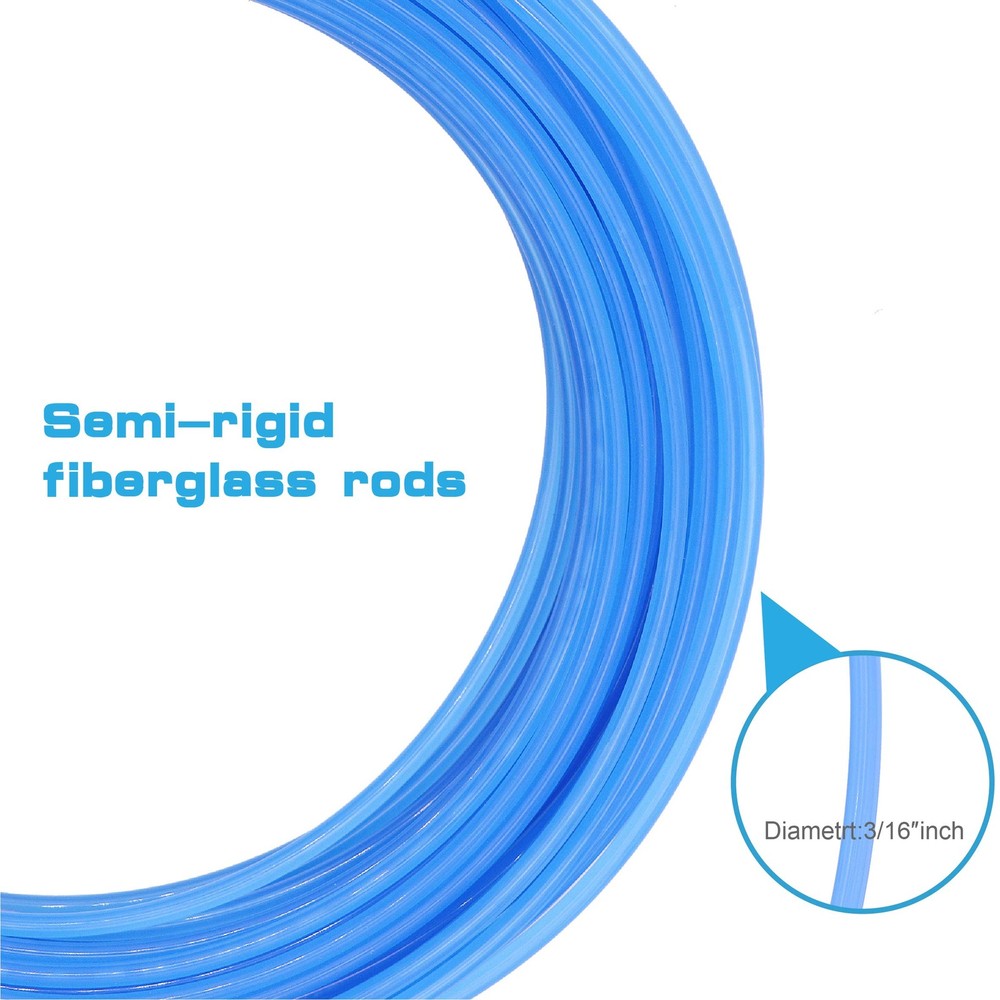 65 Feet Fish Tape Wire Puller Through Wall Electrical Pull Push Kit Conduit