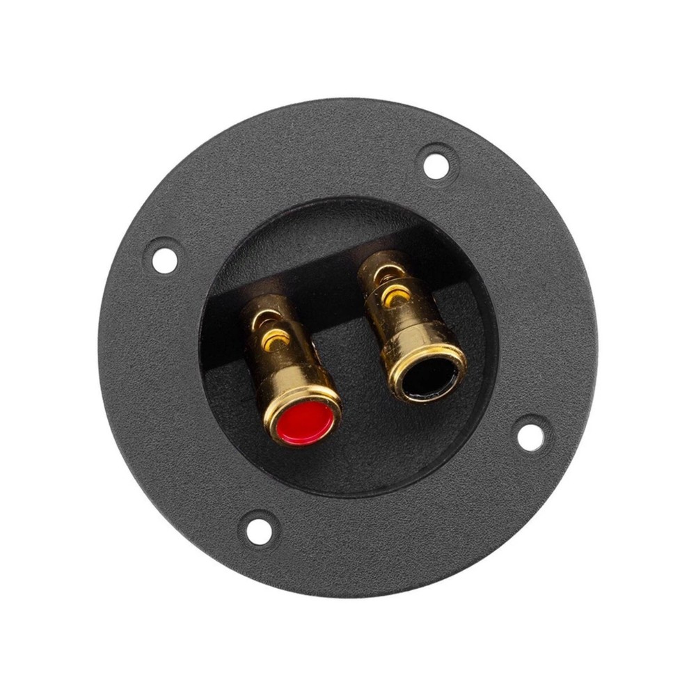 Round Spring Cup Terminal Connector for Speaker Box Subwoofer Enclosure 2-Way