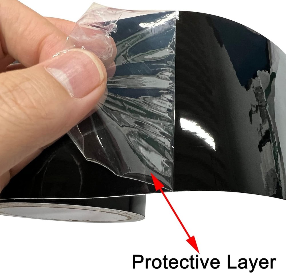 Free Tool Kit High Gloss Vinyl Wrap Kit for Black Out Chrome Delete Window Tr...