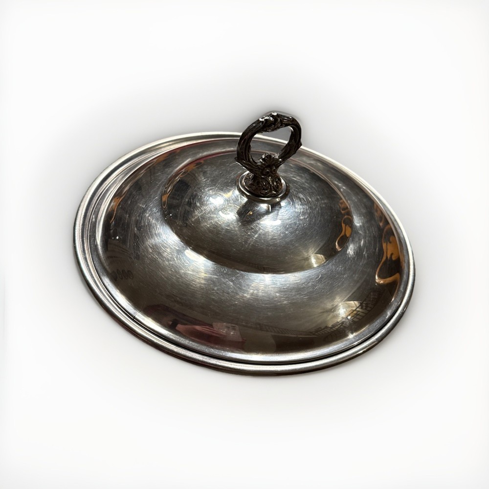 Heavy Silver Plated Serving Dish With Lid