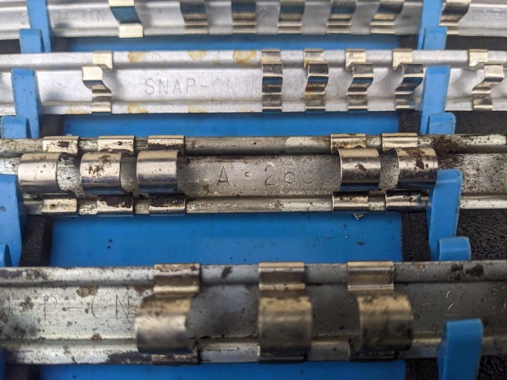 Snap-on Metal Socket Rack Rail Lot USA
