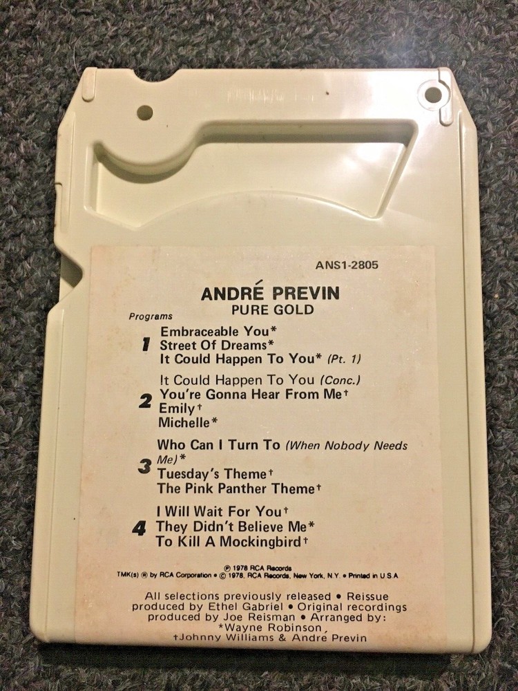 andre previn pure gold 8 track RCA