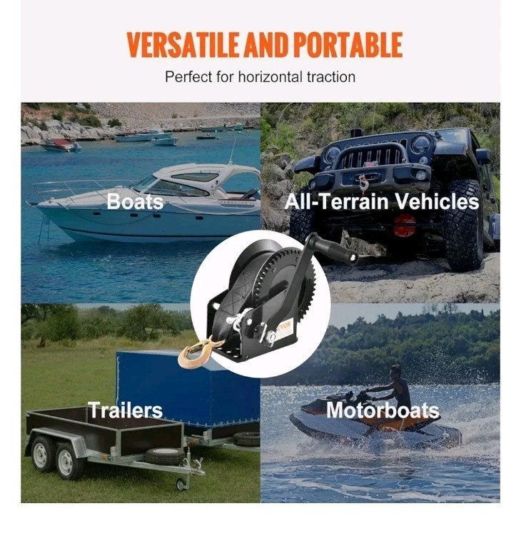 Vevor Hand Winch 1600lbs