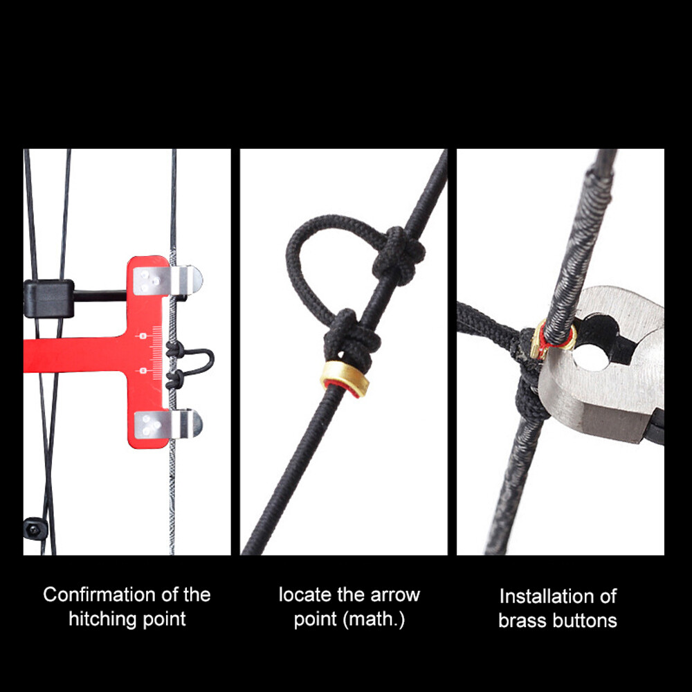 Archery Adjustment Tool Bow String Nocking Points Pliers T Squares Tuning C9F5