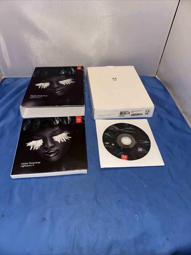 Adobe Photoshop Lightroom 4 Software CD w Serial Number (2012)