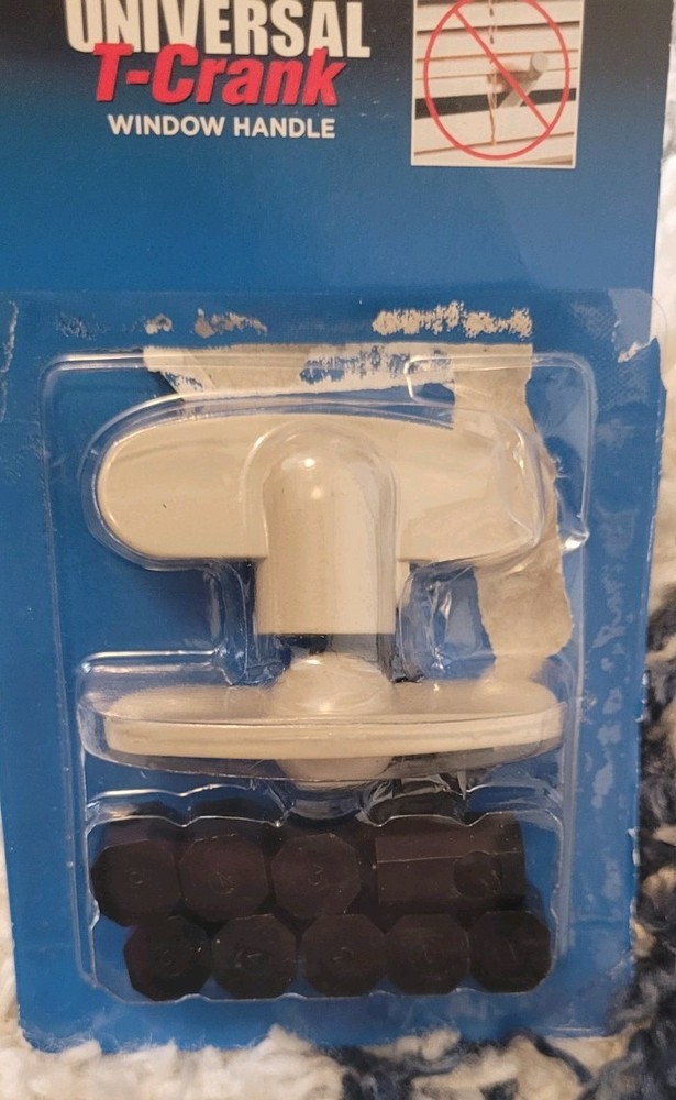 Universal T-Crank Window Handle PLPCI H 3895 White