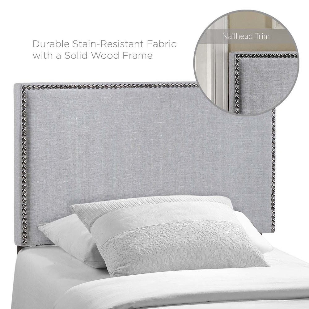 Region Nailhead Upholstered Twin Headboard