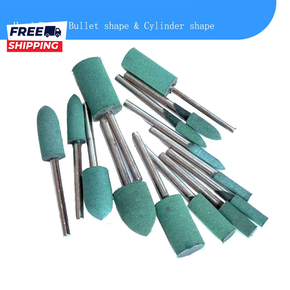 20 Pcs Rubber Polishing Bits 1/8'' Shank Silicone Rubber Buffing Tools Polishin
