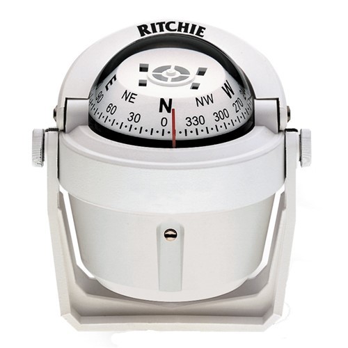 Ritchie Compass, Bracket Mount, 2.75" Dial, Wht. B-51W