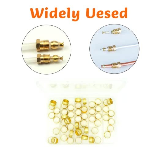 Compression Fitting Ferrule Sleeve, Ferrules Compression Fitting Kit (50pcs