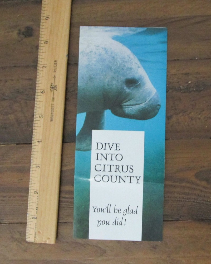 Dive Into Citrus County Florida Travel Brochure