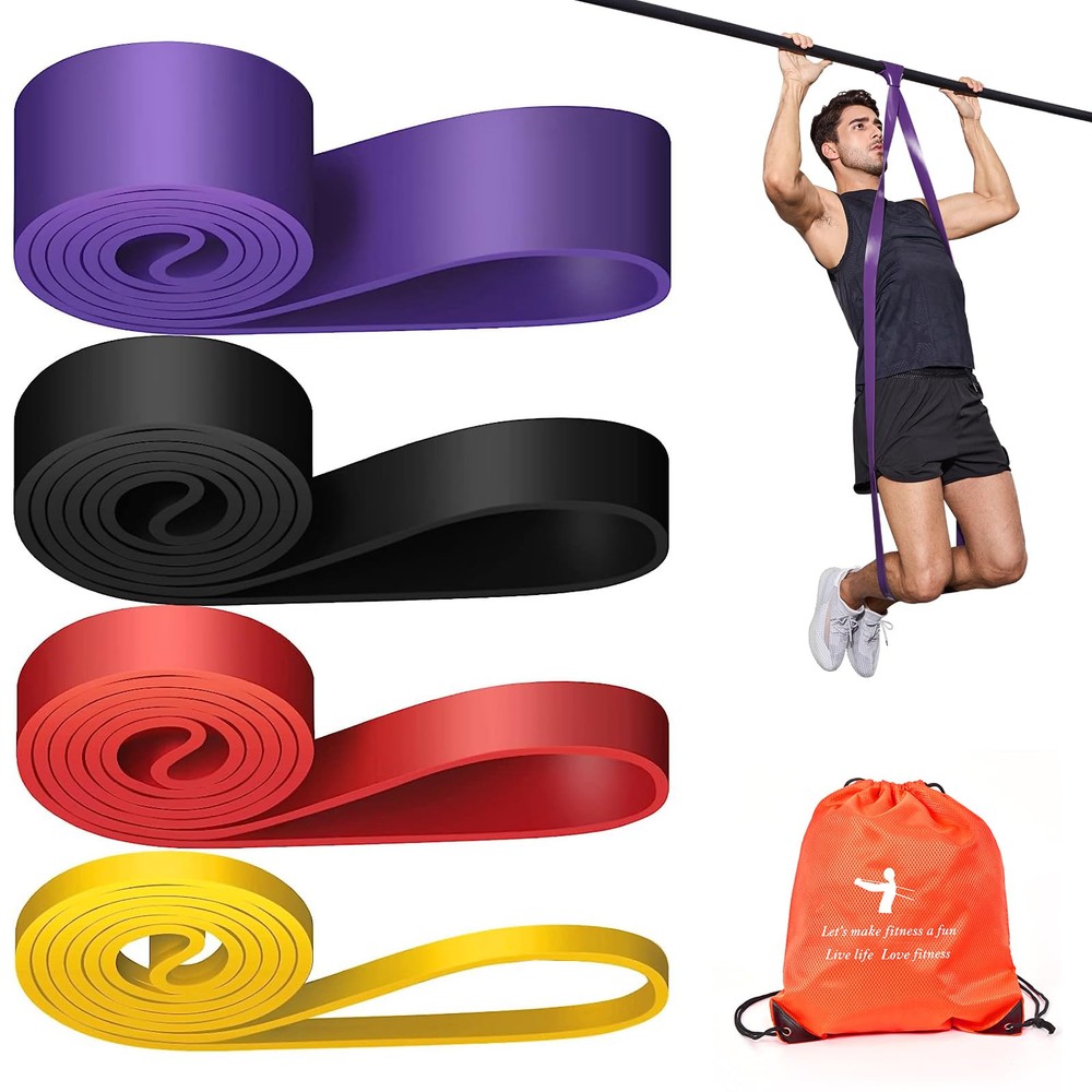 Pull Up Assistance Bands Set 5 LBS - 100 LBS, Long Resistance Bands for Pull ...