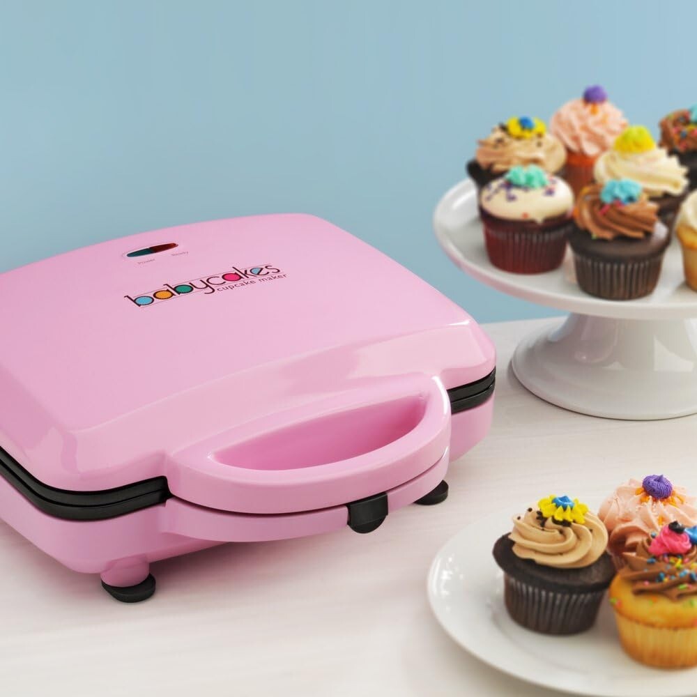 12Full Size Cupcake Maker, Pink, Nonstick