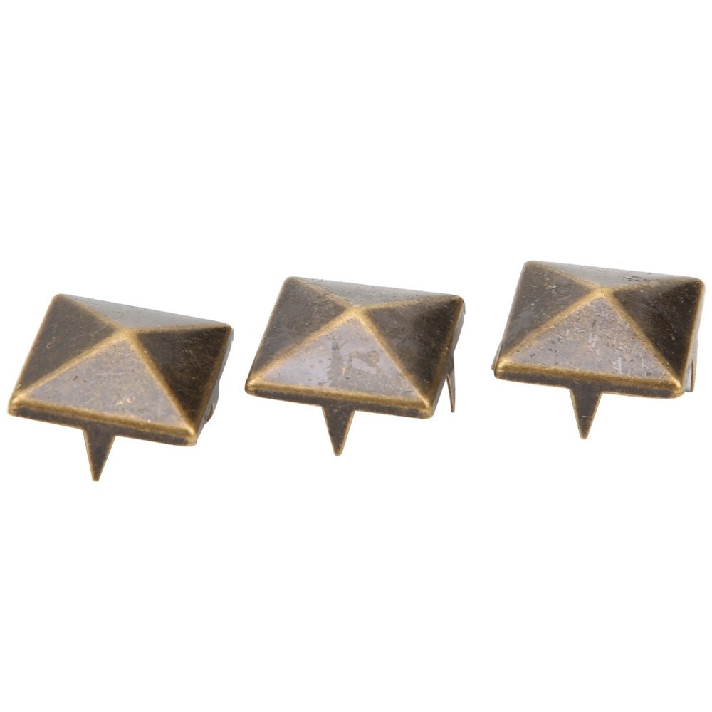 100pcs Square Pyramid Punk Rivets For DIY Leather Craft