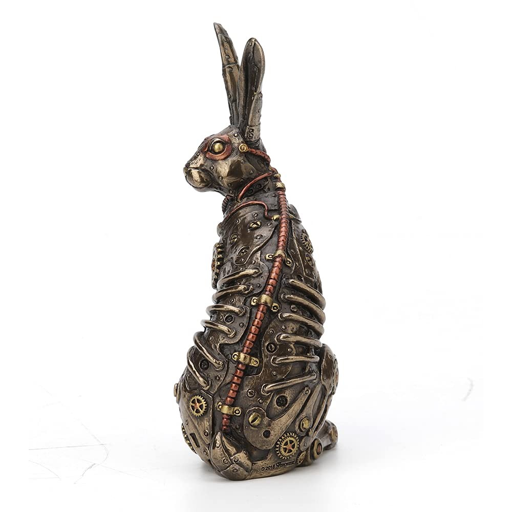 Veronese Design Steampunk Style Jack Rabbit Bronze Finished Statue