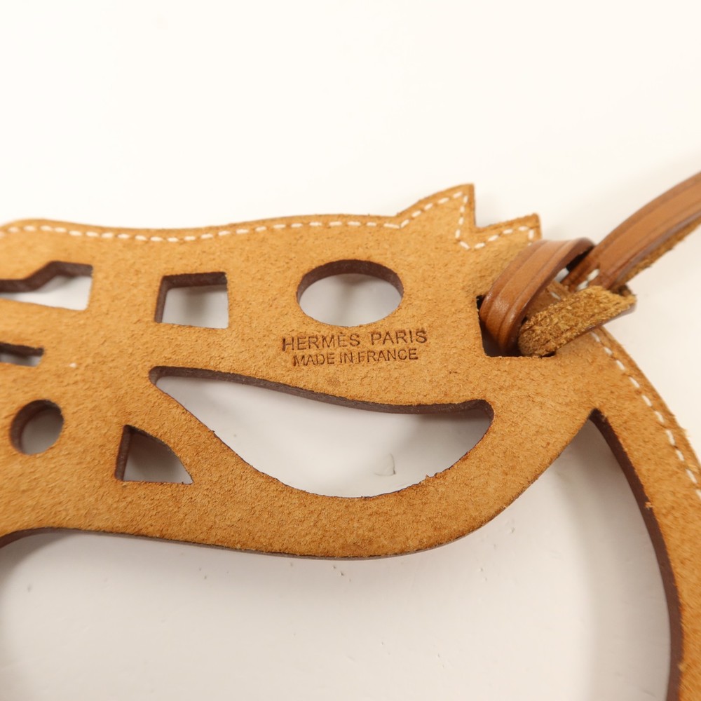 HERMES Paddock Cheval Charm Swift Leather Gold