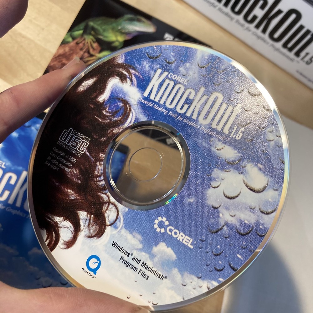 Corel Knock Out 1.5 PC Mac Big Box Software + Corel Studio Demo, Guide, Manual