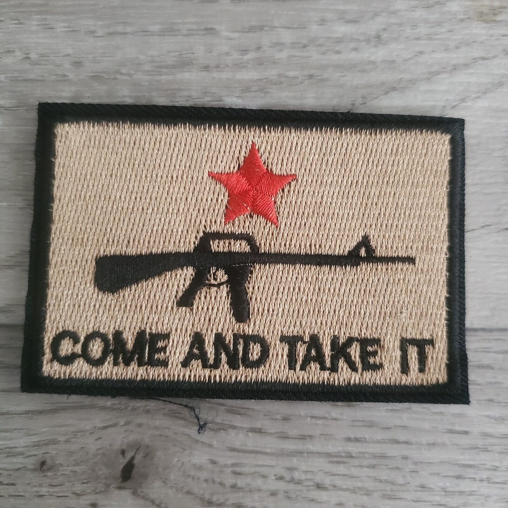 COME AND TAKE IT 2ND Amendment Tactical Morale Patch Hook and Loop