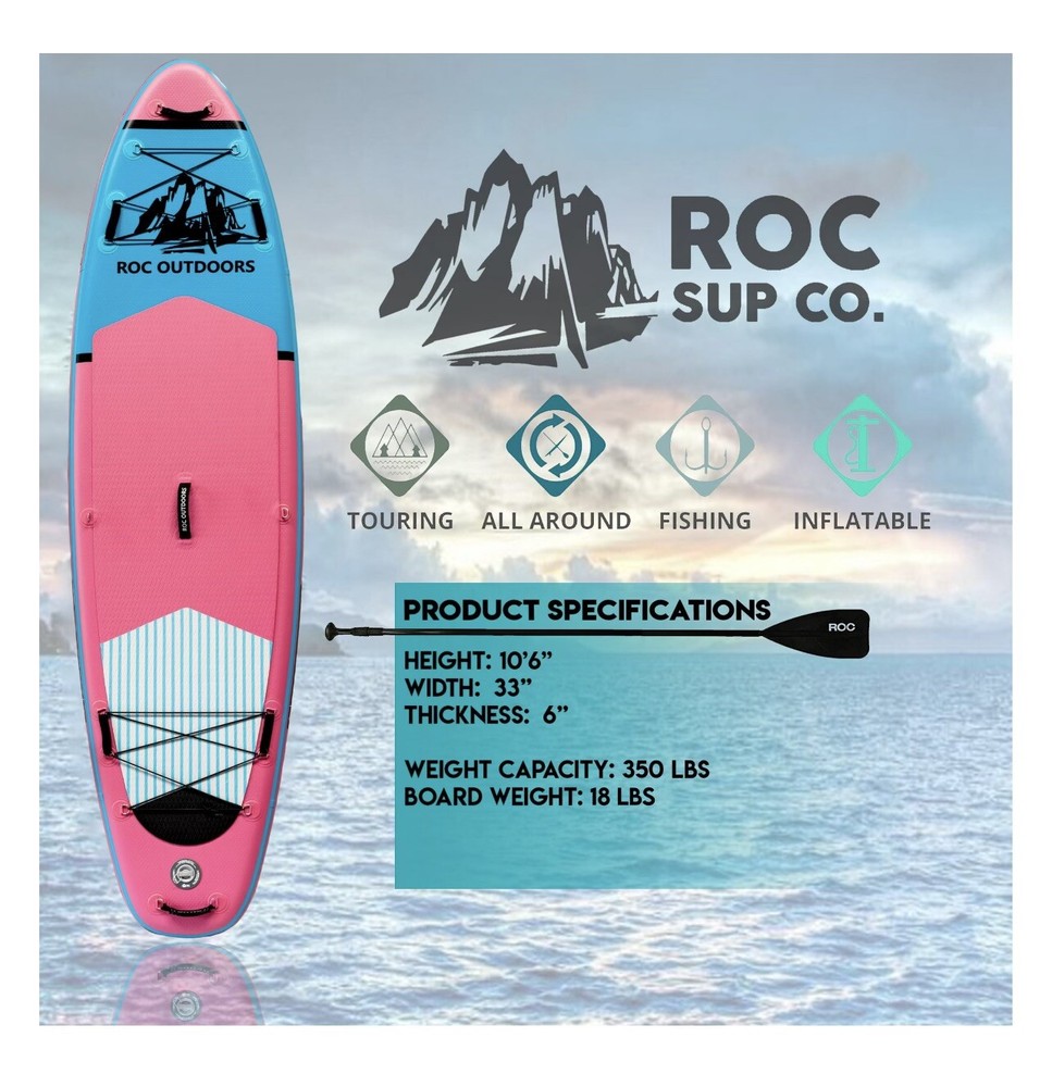 Roc Outdoors Inflatable Paddleboard