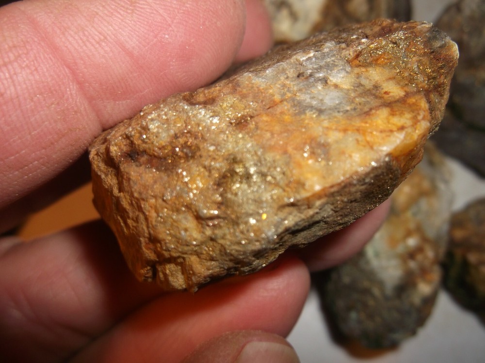 Gold, silver, copper, 454 grams samples ,ore high grade .