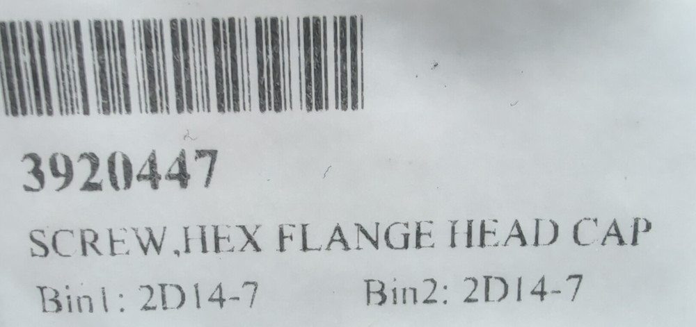 3920447 CUMMINS HEX FLANGE HEAD CAP SCREW