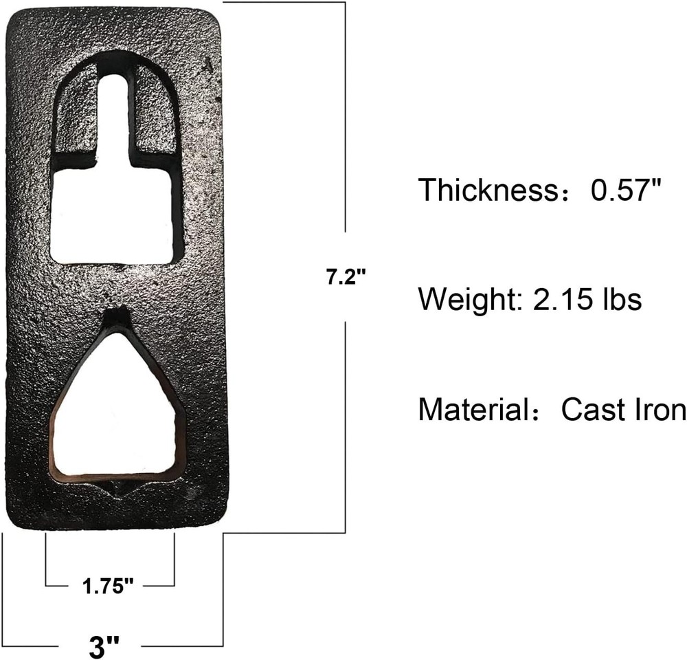 Cast Iron T Post Puller - Multi-Tool Compatibility for Easy T-Post Extraction