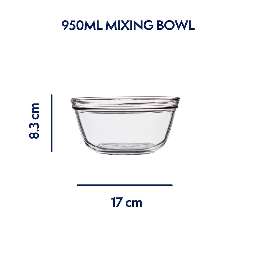 Glass Mixing Bowl, 1-Quart