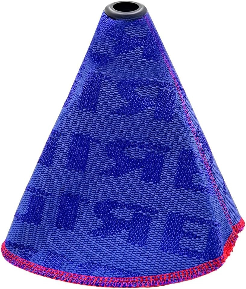 Car Shift Boot Cover, Waterproof Canvas Fabric Manual Automatic Shift Knob Blue