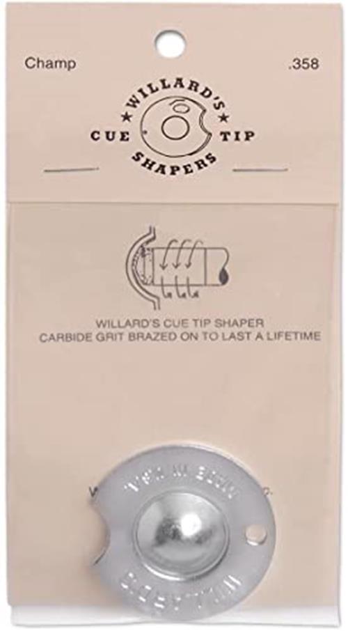 Willard Pool Cue Tip Shaper - Dime Radius