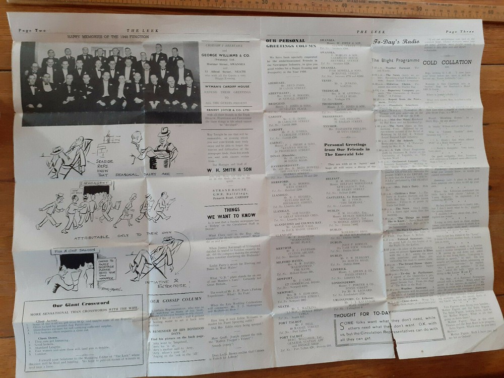 1949 The Leek newspaper