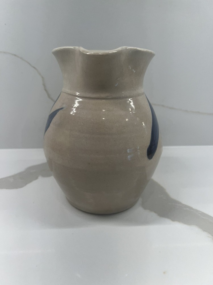 Studio Art Pottery Pitcher Signed by Artist 6” Beautiful